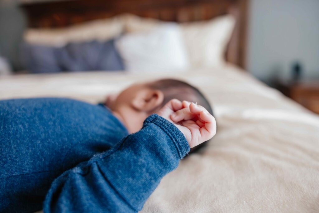 Baby hand details in Elmhurst, IL by Taylor Lynn Studios