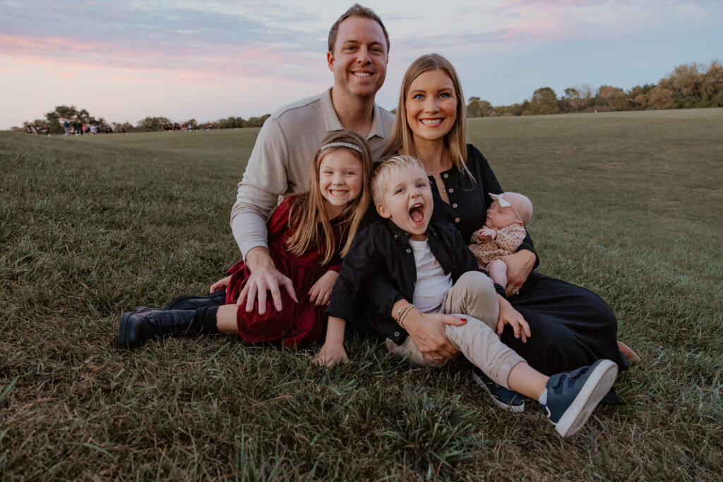 Fall family photoshoot at local park in Wheaton, IL by Taylor Lynn Studios